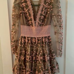 Bronx & Banco Megan Rose Long Sleeve Mini Dress - XS NWT